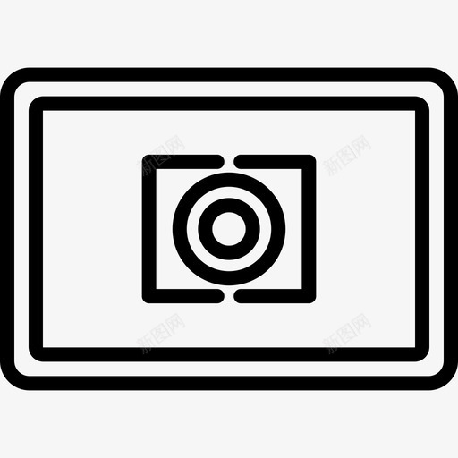 中心摄影元素直线图标svg_新图网 https://ixintu.com 中心 摄影元素 直线