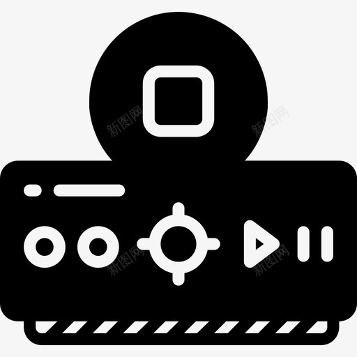 Dvd家庭自动化3已填充图标svg_新图网 https://ixintu.com Dvd 家庭自动化3 已填充