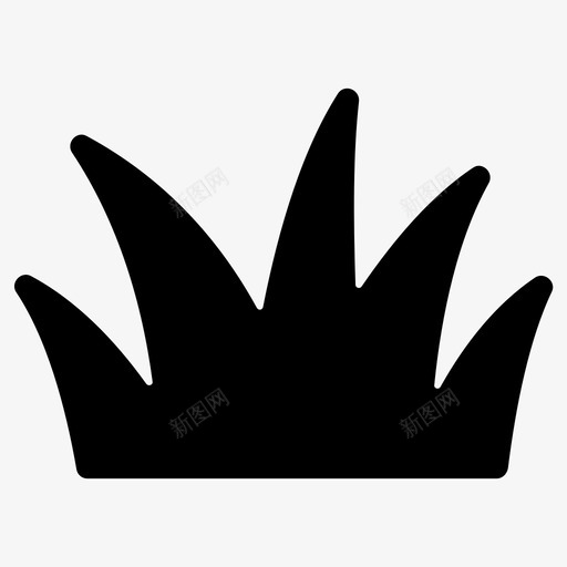 草绿草天然图标svg_新图网 https://ixintu.com 天然 小草icon 植物 植物树自然叶子生态园林天然林 种植草 绿草 草