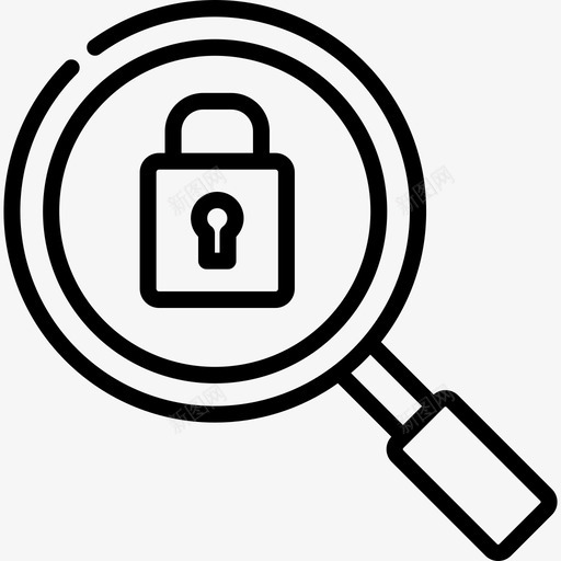 锁定网络和搜索引擎优化3线性图标svg_新图网 https://ixintu.com 线性 网络和搜索引擎优化3 锁定