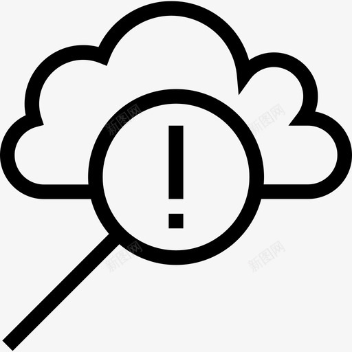 云计算搜索引擎优化营销9线性图标svg_新图网 https://ixintu.com 云计算 搜索引擎优化营销9 线性