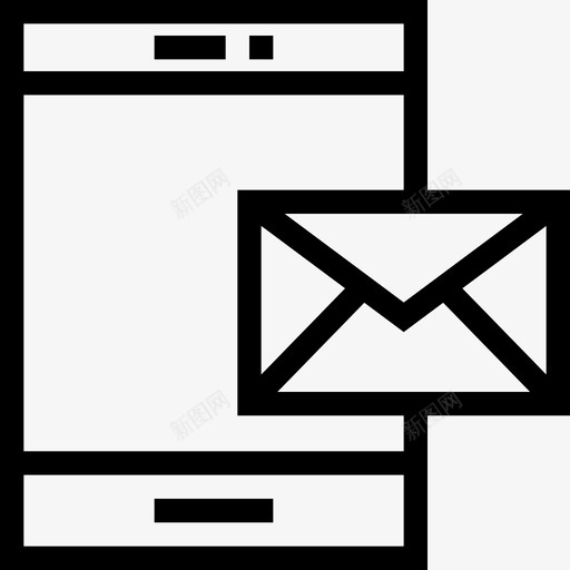 智能手机网页开发8线性图标svg_新图网 https://ixintu.com 智能手机 线性 网页设计开发8