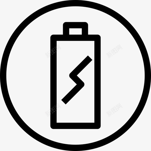 用户界面电池充电图标svg_新图网 https://ixintu.com 互联网 充电 布局 用户界面 电池 箭头和用户界面
