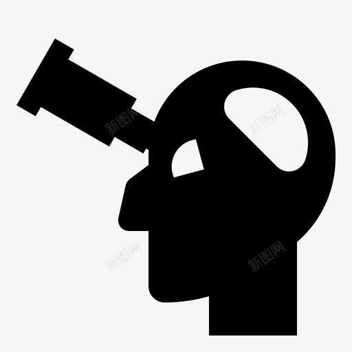 视觉商业头脑图标svg_新图网 https://ixintu.com 商业 头脑 想法 望远镜 营销符号 视觉