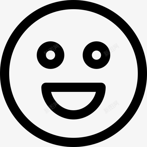 微笑情感2直率图标svg_新图网 https://ixintu.com 微笑 情感2 直率