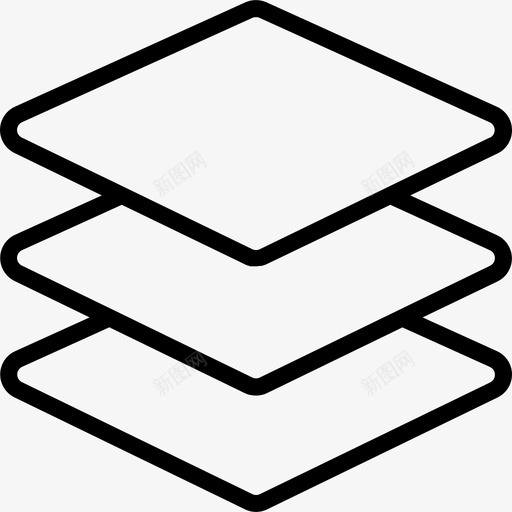 层次基本要素2线性图标svg_新图网 https://ixintu.com 基本要素2 层次 线性