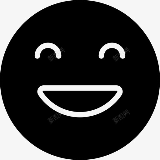 快乐表情14填充图标svg_新图网 https://ixintu.com 填充 快乐 表情14