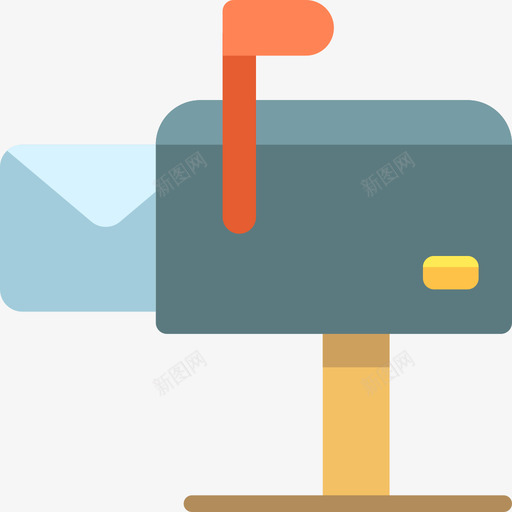 邮箱日常事务对象操作3扁平图标svg_新图网 https://ixintu.com 扁平 日常事务对象操作3 邮箱