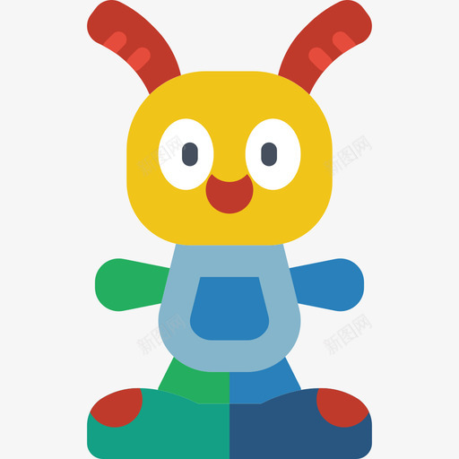 洋娃娃玩具13扁平图标svg_新图网 https://ixintu.com 扁平 洋娃娃 玩具13