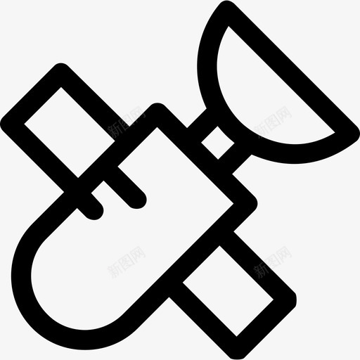 卫星科学技术2线性图标svg_新图网 https://ixintu.com 卫星 科学技术2 线性