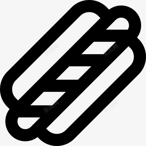 热狗烧烤派对2直系图标svg_新图网 https://ixintu.com 烧烤派对2 热狗 直系