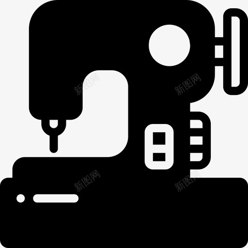缝纫机retrotech3填充图标svg_新图网 https://ixintu.com retrotech3 填充 缝纫机
