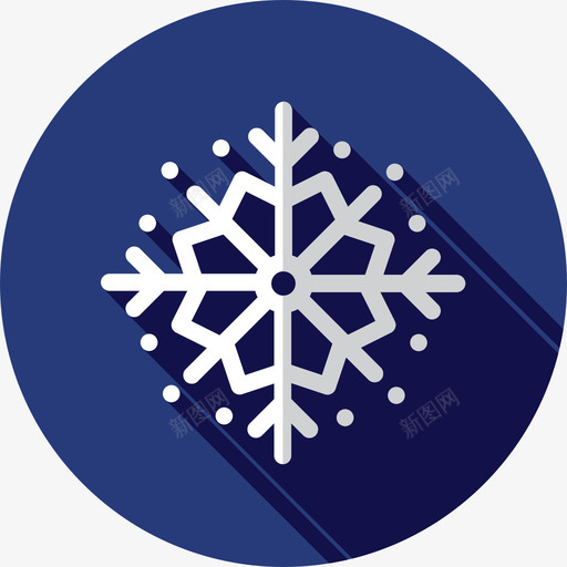 雪花圣诞19平的图标svg_新图网 https://ixintu.com 圣诞19 平的 雪花