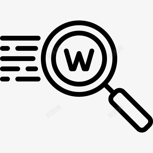 搜索在线学习线性图标svg_新图网 https://ixintu.com 在线学习 搜索 线性