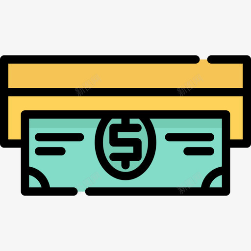 Atm市场营销10线性颜色图标svg_新图网 https://ixintu.com Atm 市场营销10 线性颜色