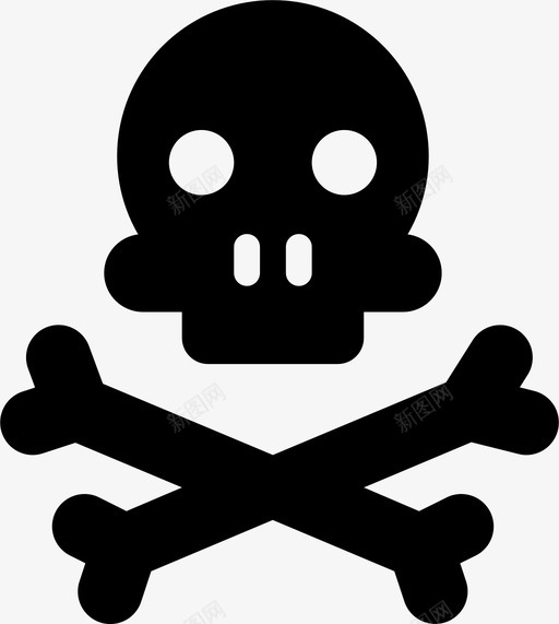 危险区域死亡危险图标svg_新图网 https://ixintu.com 人道主义人道主义图标v02 危险 危险区域 死亡 骷髅
