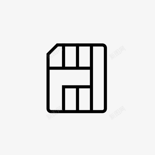 sim卡技术simcard图标svg_新图网 https://ixintu.com nano simcard sim卡 技术 电子产品 电子设备 移动运营商 设备