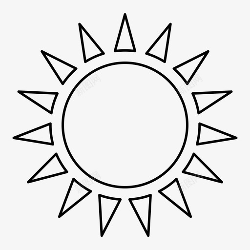 太阳炎热天空图标svg_新图网 https://ixintu.com 天气 天空 太阳 炎热 阳光