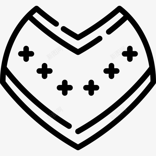 披风墨西哥3线性图标svg_新图网 https://ixintu.com 墨西哥3 披风 线性