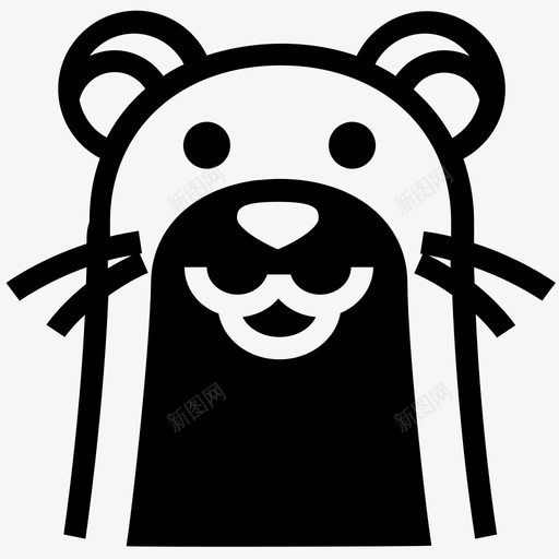 水獭水獭脸海獭图标svg_新图网 https://ixintu.com 水獭 水獭图标 水獭头 水獭脸 海獭 野马