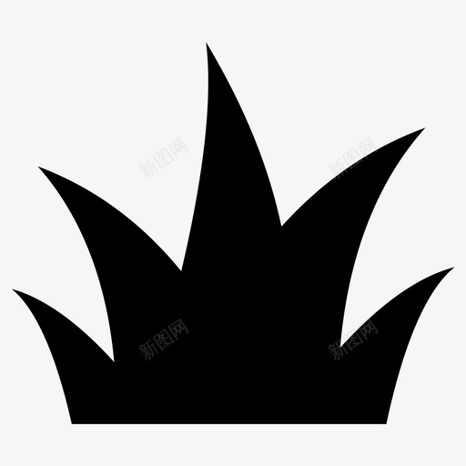 草绿草自然图标svg_新图网 https://ixintu.com 天然树叶生态园林天然林 小草icon 植物 植物树 植草 绿草 自然 草