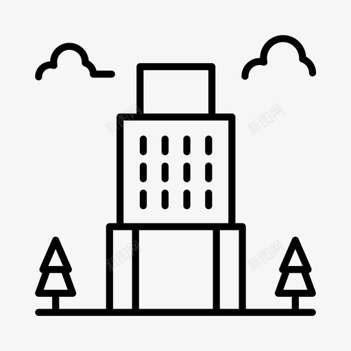 加拿大建筑城市图标svg_新图网 https://ixintu.com 加拿大 城市 城镇 建筑