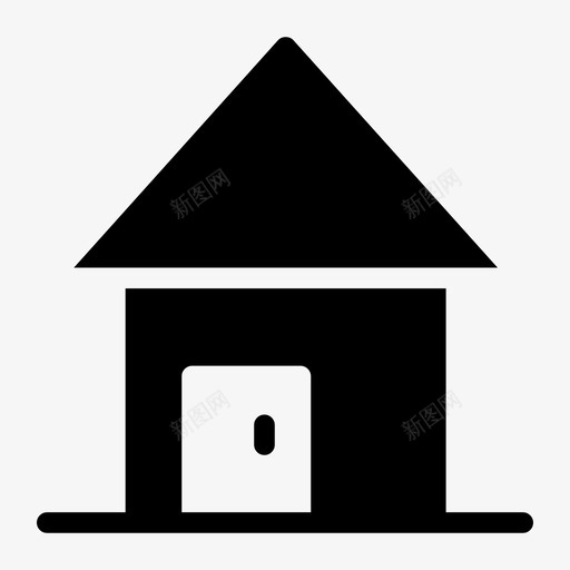房子建筑物房产图标svg_新图网 https://ixintu.com 假日标志符号 家 建筑物 房产 房子 真实的