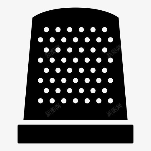 顶针针线缝纫图标svg_新图网 https://ixintu.com 缝纫 裁缝 针线 顶针