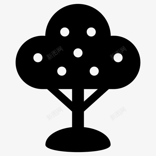 树苹果树自然图标svg_新图网 https://ixintu.com 树 植物树 橘子树 自然 自然树叶生态园天然林 苹果树