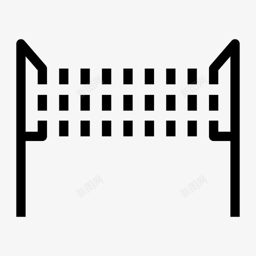 排球网游戏运动图标svg_新图网 https://ixintu.com 排球网 游戏 游戏线图标 运动