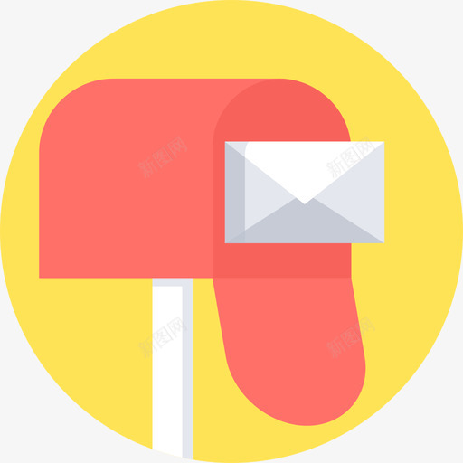 邮箱通讯连接扁平图标svg_新图网 https://ixintu.com 扁平 通讯连接 邮箱