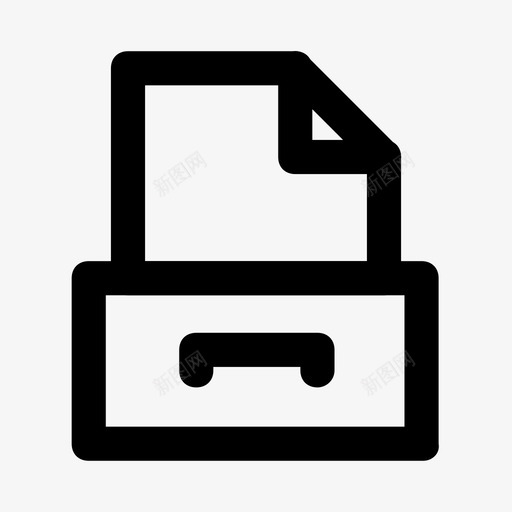 抽屉文件柜文件图标svg_新图网 https://ixintu.com 抽屉 收件箱 文件 文件柜 记录