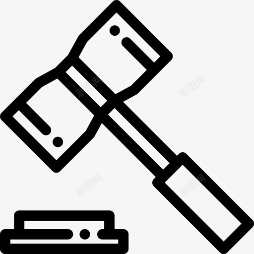 法律商业51直系图标svg_新图网 https://ixintu.com 商业51 法律 直系