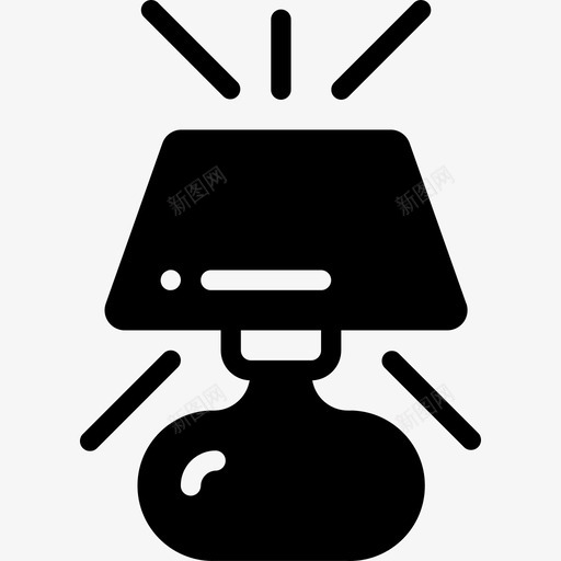 灯家庭自动化3填充图标svg_新图网 https://ixintu.com 填充 家庭自动化3 灯