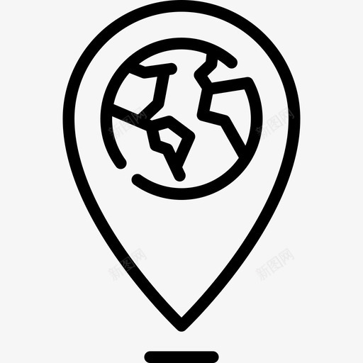 位置假日旅行3直线图标svg_新图网 https://ixintu.com 位置 假日旅行3 直线