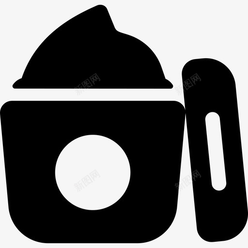 奶油美容化妆品2填充型图标svg_新图网 https://ixintu.com 填充型 奶油 美容化妆品2