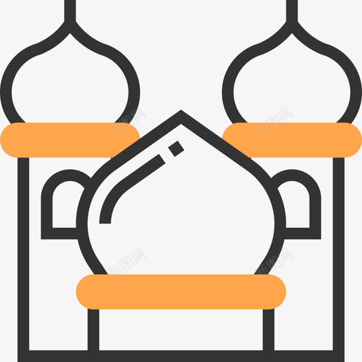宫殿童话黄影图标svg_新图网 https://ixintu.com 宫殿 童话 黄影