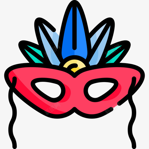 面具单身线性颜色图标svg_新图网 https://ixintu.com 单身 线性颜色 面具