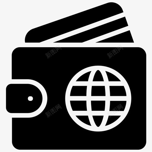数字钱包电子钱包电子货币图标svg_新图网 https://ixintu.com 在线钱包 数字钱包 电子货币 电子钱包 被动收入机会字形图标 钱包