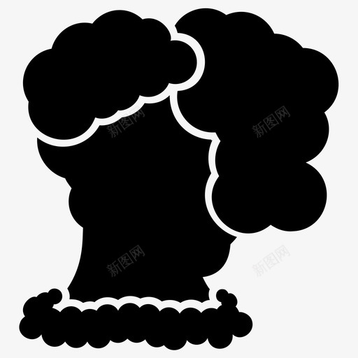 大量烟雾爆炸烟雾炸弹图标svg_新图网 https://ixintu.com 大量烟雾 烟雾炸弹 烟雾爆炸 爆炸 爆炸和火焰雕文图标