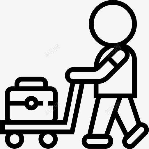 旅客铁路4直线图标svg_新图网 https://ixintu.com 旅客 直线 铁路4