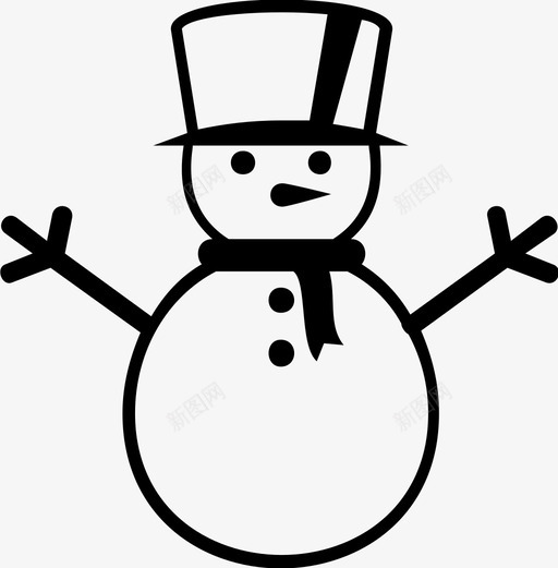 圣诞节孩子们节日图标svg_新图网 https://ixintu.com 圣诞节 孩子们 节日 雪 雪人