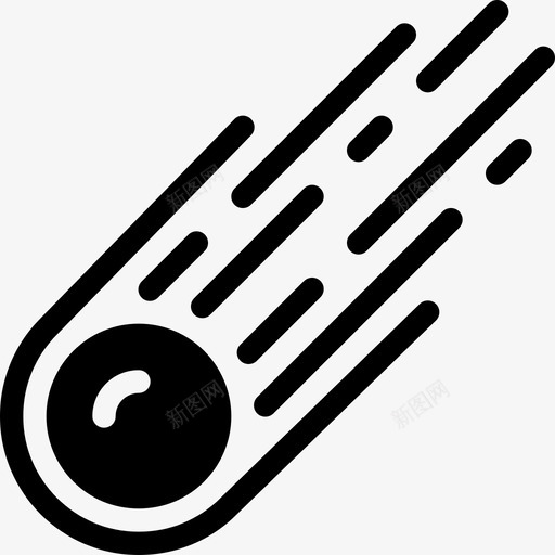 陨石空间36填充图标svg_新图网 https://ixintu.com 填充 空间36 陨石