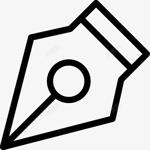 笔笔尖教育图标svg_新图网 https://ixintu.com 教育 笔 笔尖