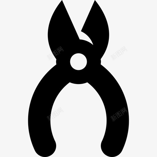 26号工具实心钳图标svg_新图网 https://ixintu.com 26号工具实心钳