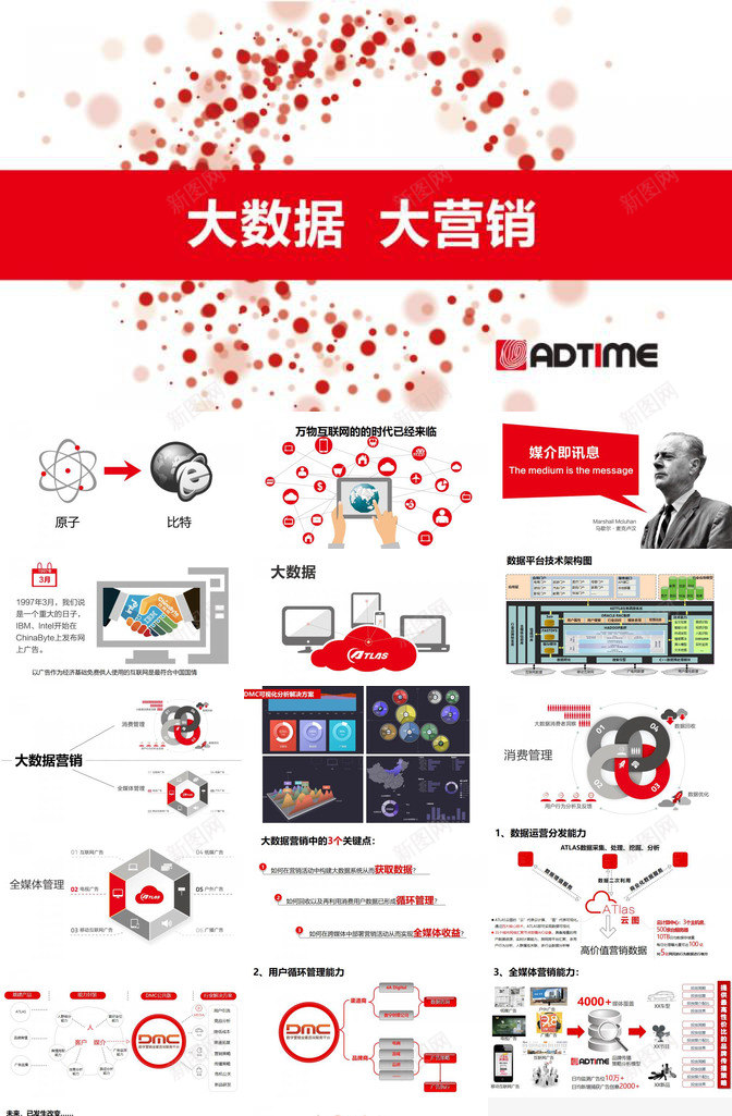 互联网大数据营销PPT模板_新图网 https://ixintu.com 互联 互联网 数据 网大 营销