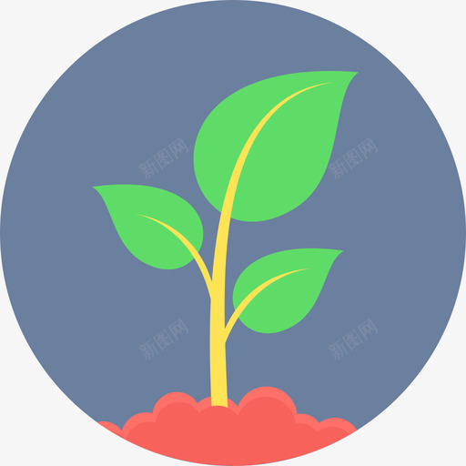 芽苗菜生态40平坦图标svg_新图网 https://ixintu.com 平坦 生态40 芽苗菜