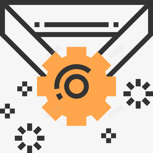 奖章工程黄影图标svg_新图网 https://ixintu.com 奖章 工程 黄影