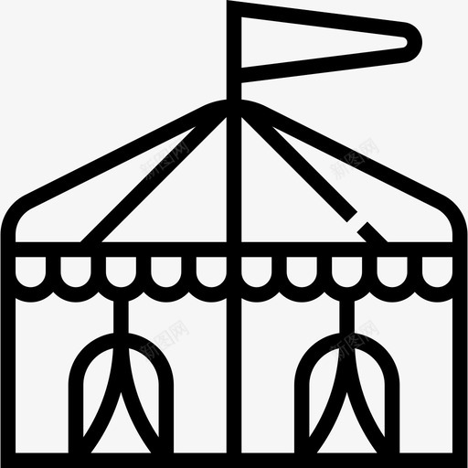 食品车集市13号直线型图标svg_新图网 https://ixintu.com 直线型 集市13号 食品车