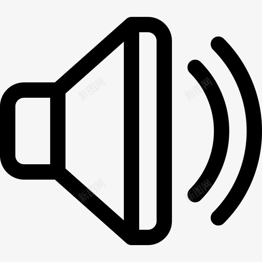 扬声器ui接口7线性图标svg_新图网 https://ixintu.com ui接口7 扬声器 线性
